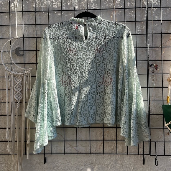 Chelsea & Violet - Lace Top with Bell Sleeves - Picture 3 of 4